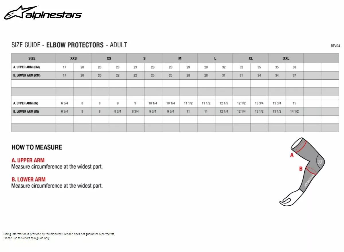Alpinestars(mx) 6505221-13-L/XL Bionic Flex könyök védelmezői Váll, könyök és csuklóvédő 2