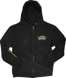 Pro circuit ZIP kapucni versenyzõ fekete SM Motoros ing, pulóver