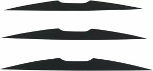 Moose racing soft-goods 2602-0872 XCR GOGGLE Roll-OFF System Mud Flap készlet Motokrossz és síszemüveg alkatrész, tartozék