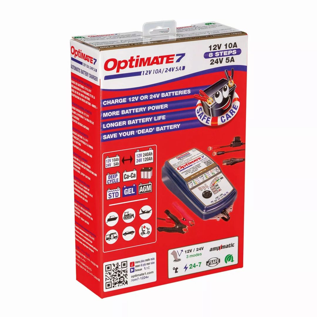 Tecmate TM260V3 optimatus 7 12V/24V Akkumulátor töltő 3