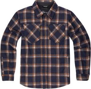 Icon Upstateride Flannel dzseki - narancs - M Motoros kabát