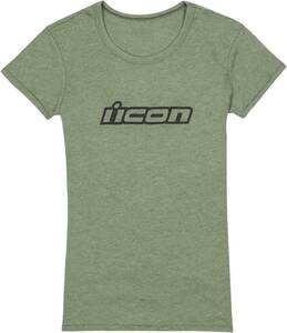 Icon Women's classic T-Shirt - zöld - 2XL Motoros póló, trikó