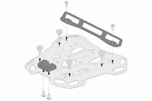 Sw-motech GPT.00.152.35800/B adapterkészlet kalandállványokhoz Csomagtartó állvány motorkerékpárra 1