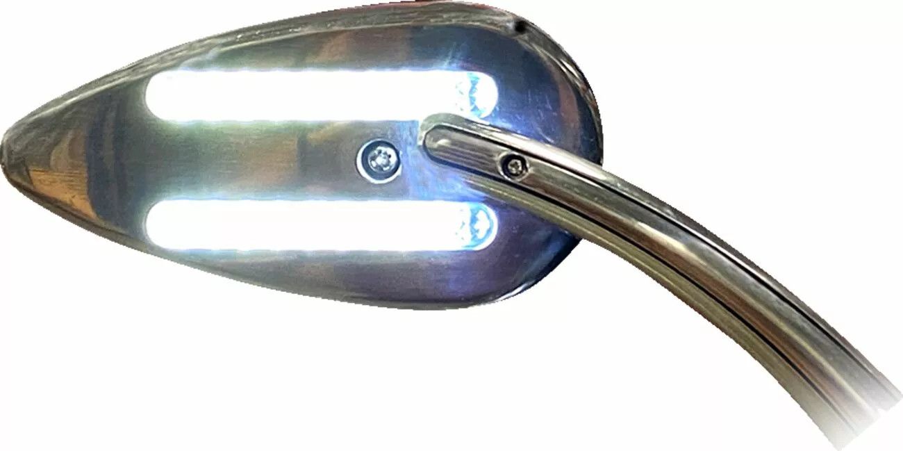 Custom dynamics CD-MIRROR-C dinamikus borostyánsárga/fehér LED-es tükör Visszapillantó tükör 5