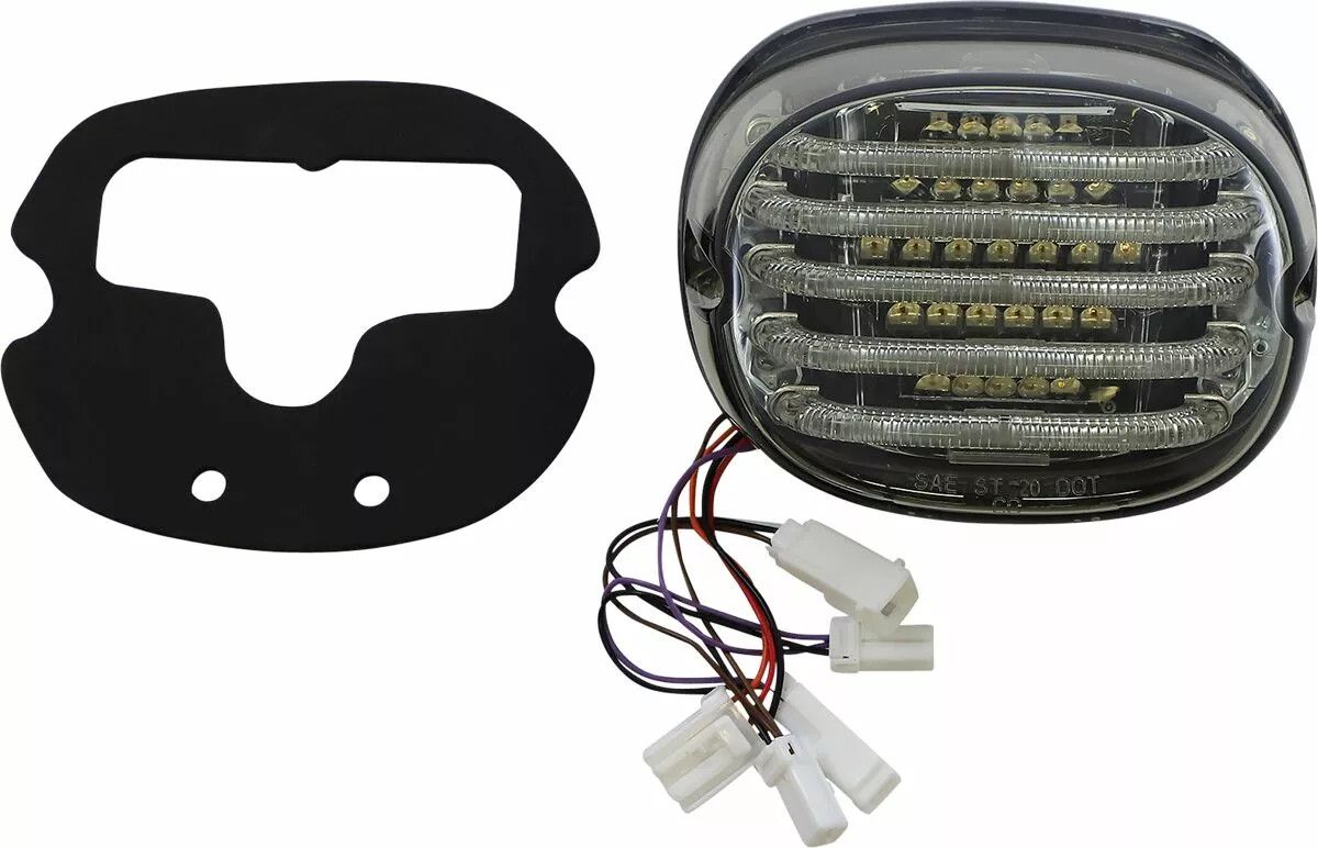 Custom dynamics PB-TL-INT-BW-S ProBEAM® integrált alacsony profilú LED-es hátsó lámpák kiegészítő irányjelzőkkel Hátsólámpa 1