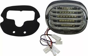 Custom dynamics PB-TL-INT-BW-S ProBEAM® integrált alacsony profilú LED-es hátsó lámpák kiegészítő irányjelzőkkel Hátsólámpa 1