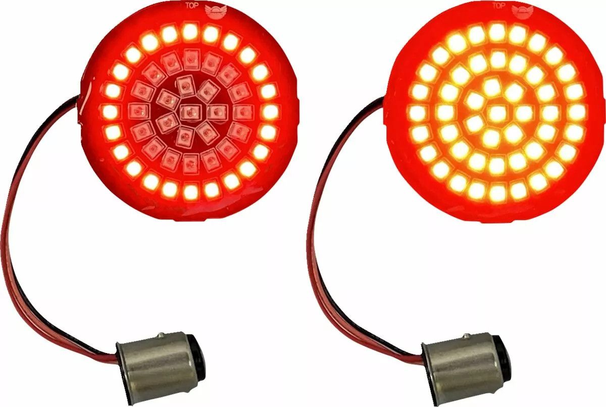 Custom dynamics GEN-4-RR-1157 Genesis® 4 piros gyűrűs LED irányjelző betétek Irányjelző, index 1