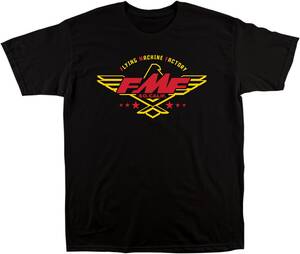 Fmf apparel póló FORMATION fekete L Motoros póló, trikó