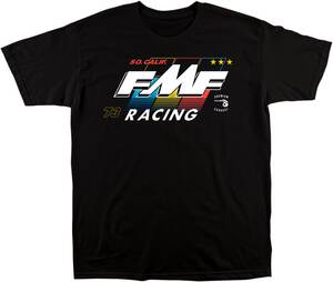 Fmf apparel póló RETRO fekete S Motoros póló, trikó