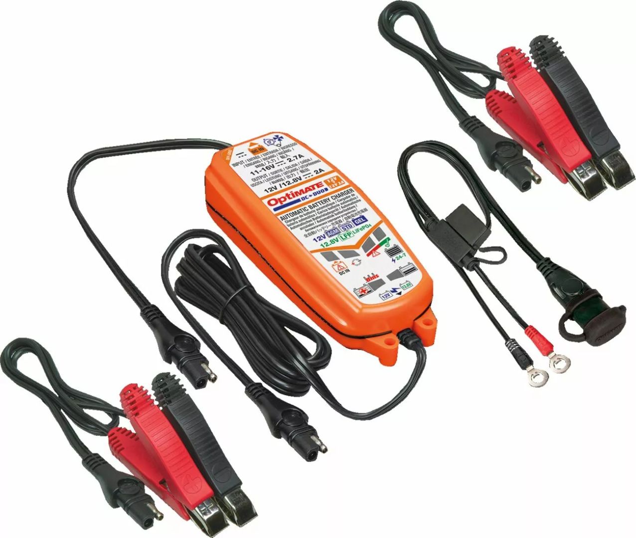 Tecmate TM500 Optimate ™ DC-DUO 12 V-12,8 V 2A akkumulátortöltő Akkumulátor töltő 0