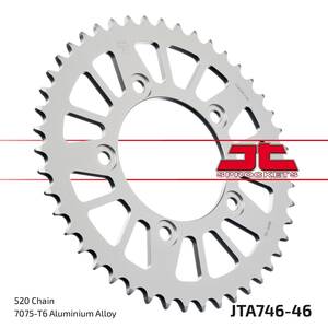 Jt sprockets lánckerék hátsó 520 46T alumínium Lánckerék