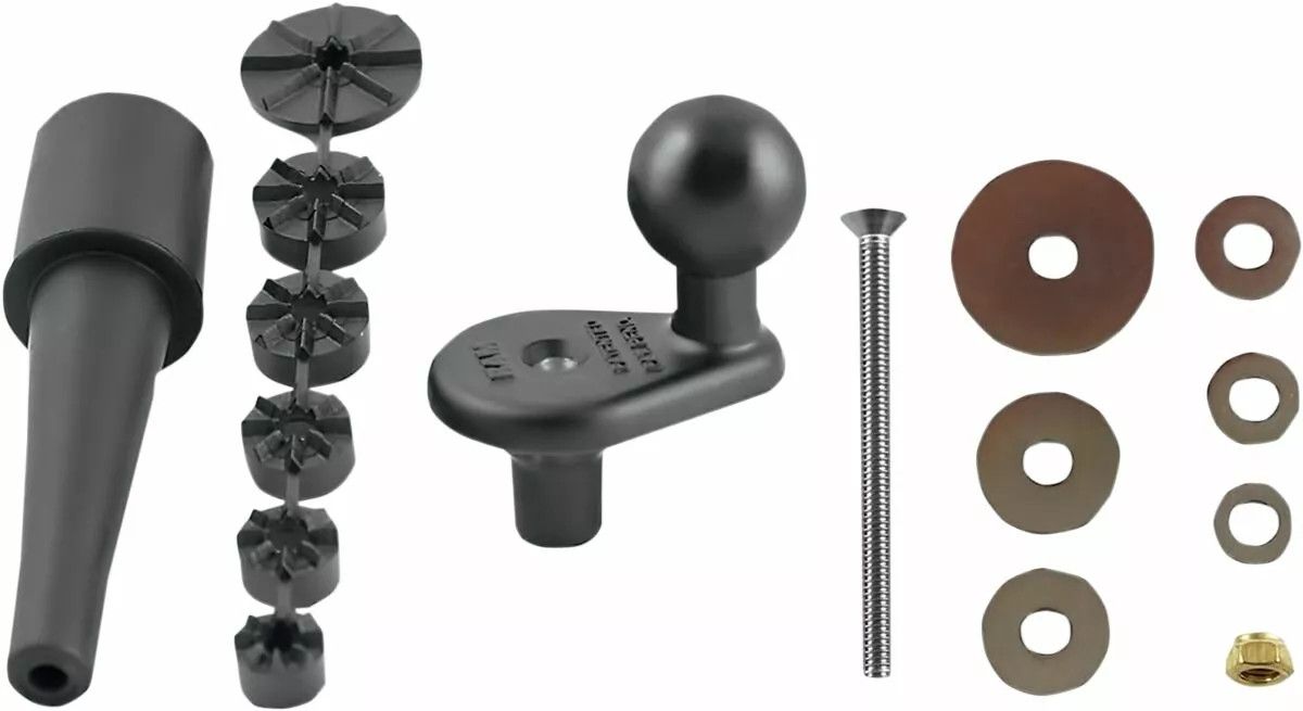 RAM MOUNT RAM-B-342 motorkerékpár villaszáralap 1" Labdák Kormányra szerelhető kiegészítő 0