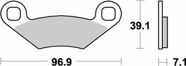 Moto-master 097021 Nitro ATV fékbetétek Fékbetét 0