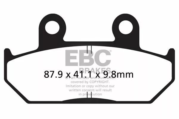 Ebc FA124/2V Vee félig szinterezett fékbetétek Fékbetét 0