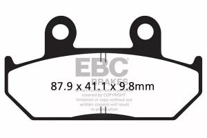 Ebc FA124/2V Vee félig szinterezett fékbetétek Fékbetét