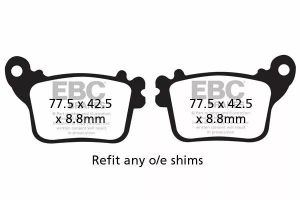 Ebc FA436V Vee félig szinterezett fékbetétek Fékbetét