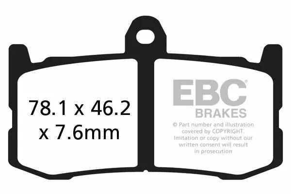 Ebc GPFAX491HH GPFAX sorozatú Race Sindered fékbetétek Fékbetét 0