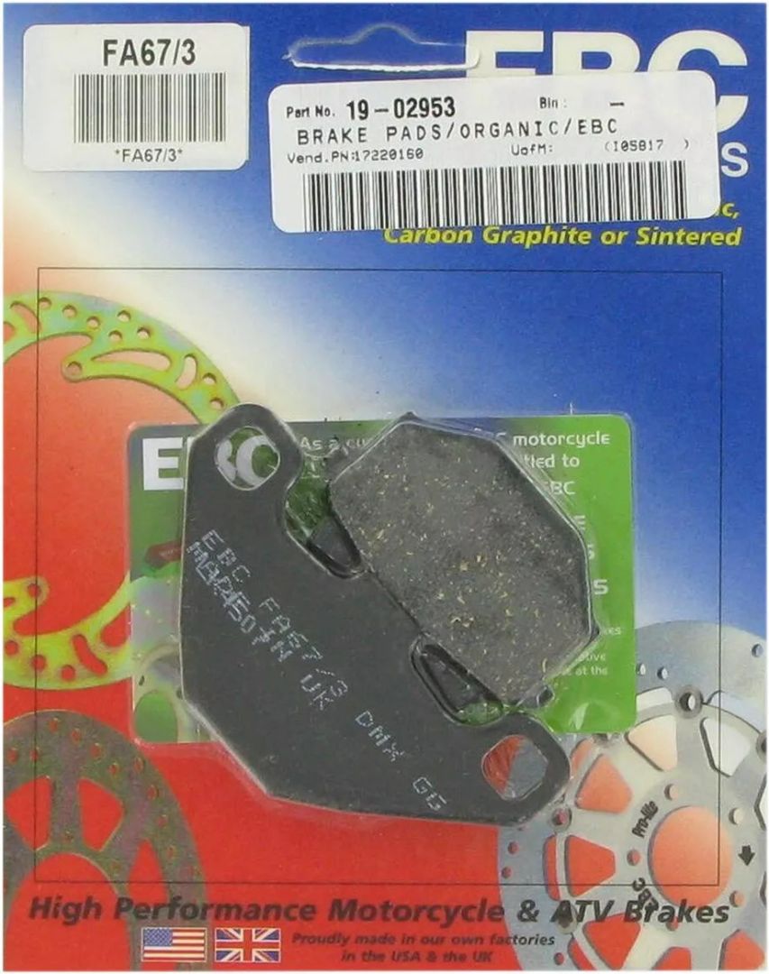 Ebc FA067/3 Organic Base "FA" Fékbetétek Fékbetét 1