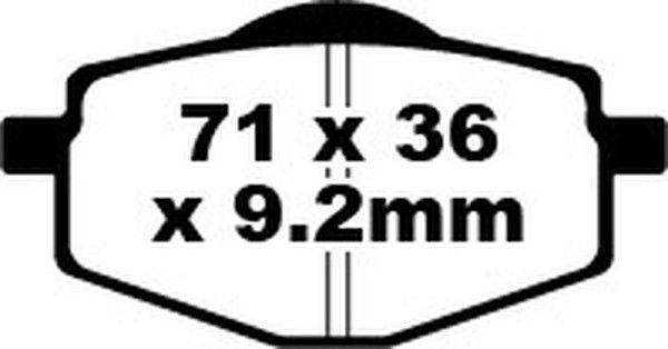 Ebc FA101TT TT Sport Carbon Fusion fékbetétek Fékbetét 0