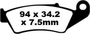 Ebc FA185TT TT Sport Carbon Fusion fékbetét Fékbetét 1