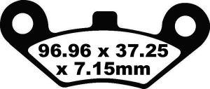 Ebc FA453TT TT Sport Carbon Fusion fékbetét Fékbetét
