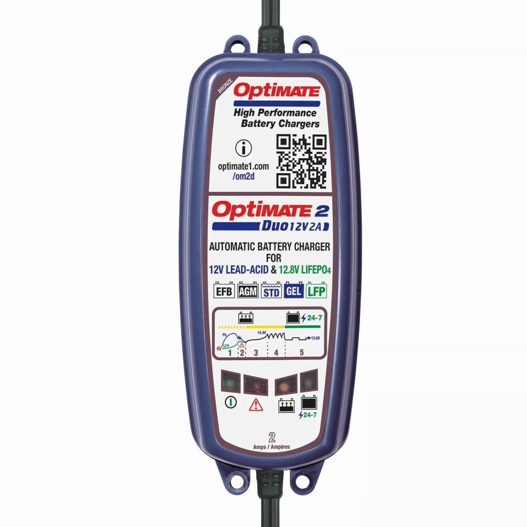 Tecmate TM550 Optimate 2 Duo Akkumulátor töltő 0