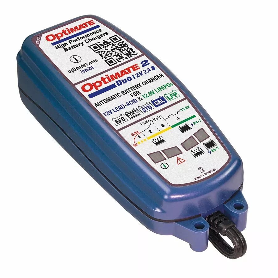 Tecmate TM550 Optimate 2 Duo Akkumulátor töltő 1
