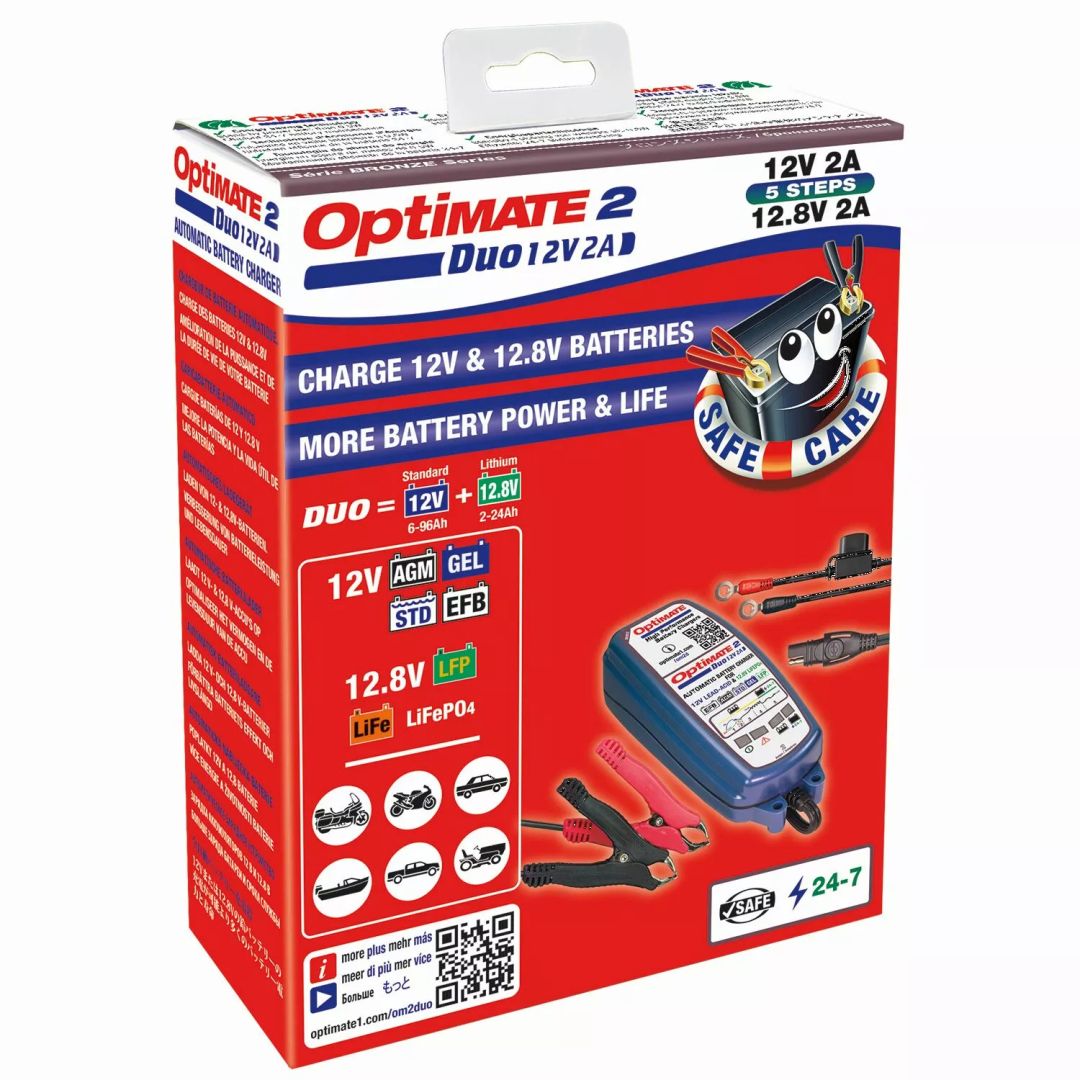 Tecmate TM550 Optimate 2 Duo Akkumulátor töltő 3
