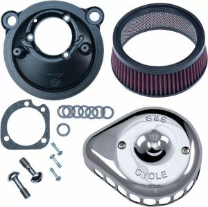 S&S CYCLE 170-0439C Mini Teardrop Stealth légtisztító készlet Levegőszűrő alkatrészek, légszűrők