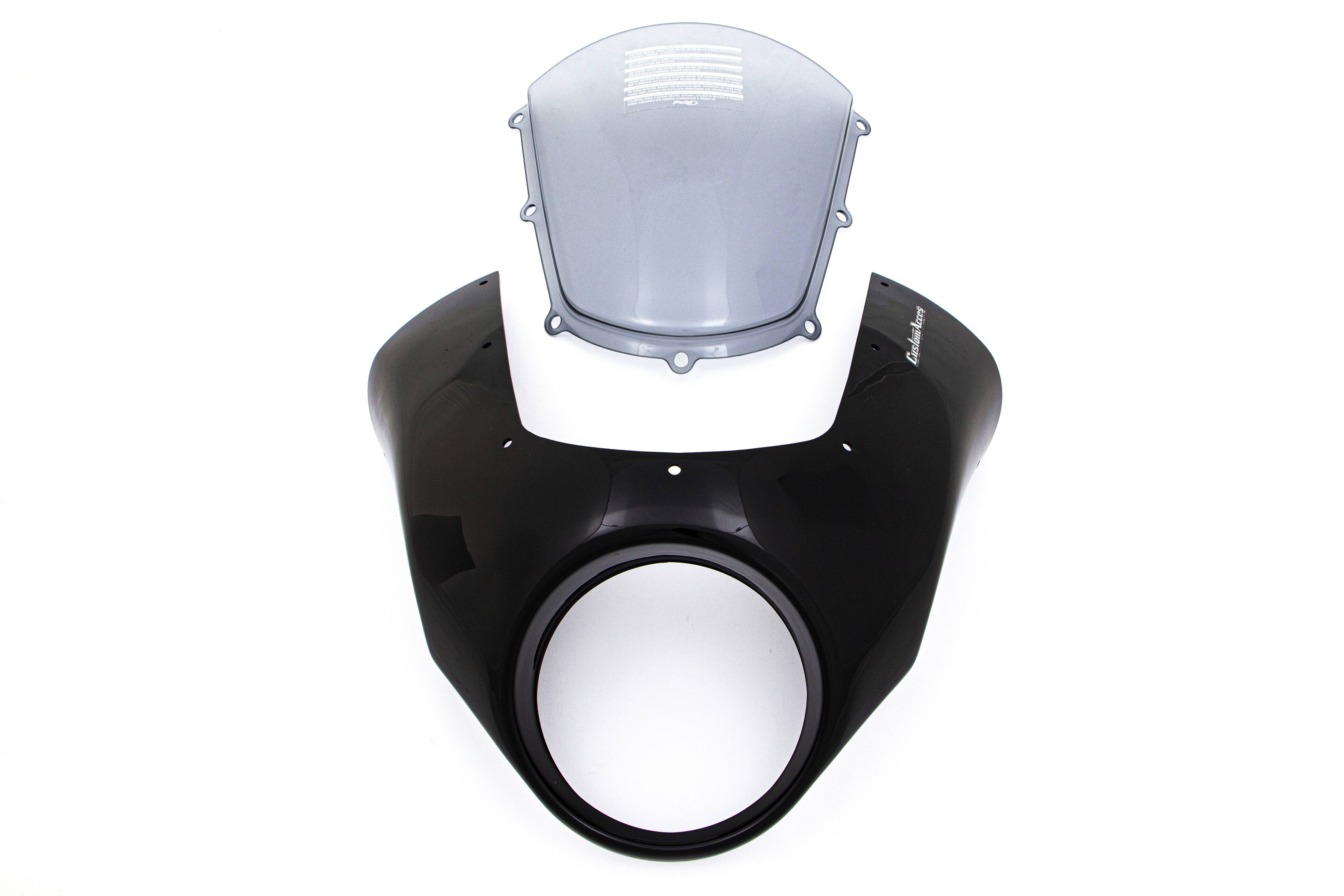Custom acces - motoacces SEMIFAIRING sötét éjszaka SM Szélvédő, plexi, fejidom 0