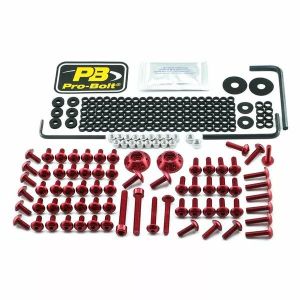 Pro bolt FBM810R Alumínium Fairing Bolt készlet a BMW -hez Szélvédő, fejidom
