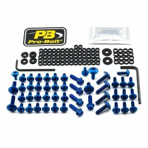 Pro bolt FBM820B Alumínium Fairing Bolt készlet a BMW -hez Szélvédő, fejidom