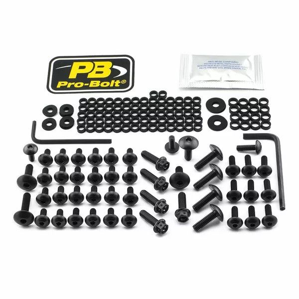 Pro bolt FBM820BK alumínium fairos csavarkészlet a BMW -hez Szélvédő és karosszéria rögzítő alkatrész 0