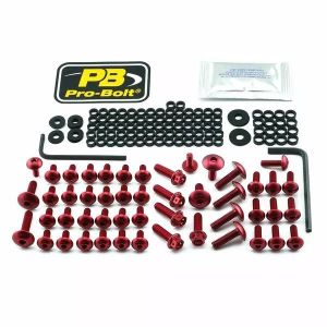 Pro bolt FBM820R Alumínium Fairing Bolt készlet a BMW -hez Szélvédő, fejidom