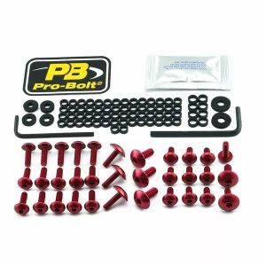 Pro bolt FDU310R Alumínium Fairing Bolt készlet a Ducati számára Szélvédő és karosszéria rögzítő alkatrész