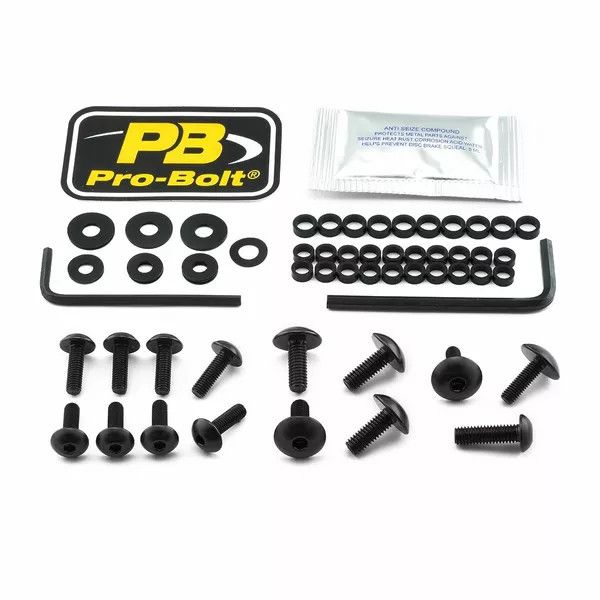 Pro bolt FDU720BK alumínium vásárló csavarkészlet a Ducati számára Szélvédő és karosszéria rögzítő alkatrész 0