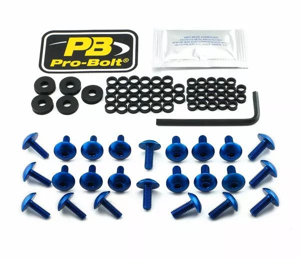 Pro bolt FKA175B alumínium vásárló csavarkészlet Kawasaki számára Szélvédő és karosszéria rögzítő alkatrész 0