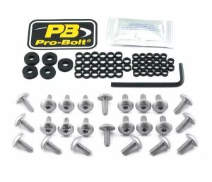 Pro bolt FKA175S Alumínium Fairing Bolt készlet Kawasaki számára Szélvédő és karosszéria rögzítő alkatrész
