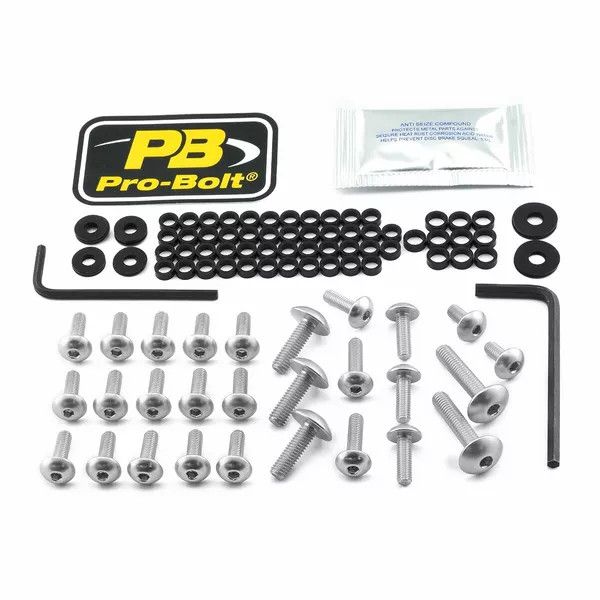 Pro bolt FKA420S alumínium vásárló csavarkészlet Kawasaki számára Szélvédő és karosszéria rögzítő alkatrész 0