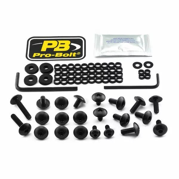 Pro bolt FKA430bk alumínium vásárló csavarkészlet Kawasaki számára Szélvédő és karosszéria rögzítő alkatrész 0