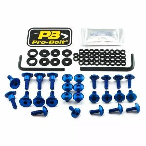 Pro bolt FSU350B Alumínium Fairing Bolt készlet Suzuki számára Szélvédő és karosszéria rögzítő alkatrész