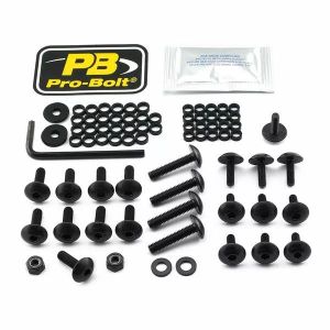 Pro bolt Fya284bk alumínium fair csavarkészlet a yamaha számára Szélvédő és karosszéria rögzítő alkatrész