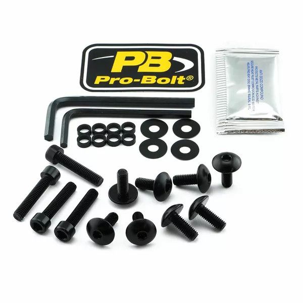 Pro bolt Fya510bk alumínium vásárló csavarkészlet a yamaha számára Szélvédő és karosszéria rögzítő alkatrész 0