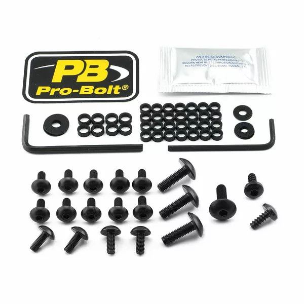 Pro bolt Fya650bk alumínium vásárló csavarkészlet a yamaha számára Szélvédő és karosszéria rögzítő alkatrész 0