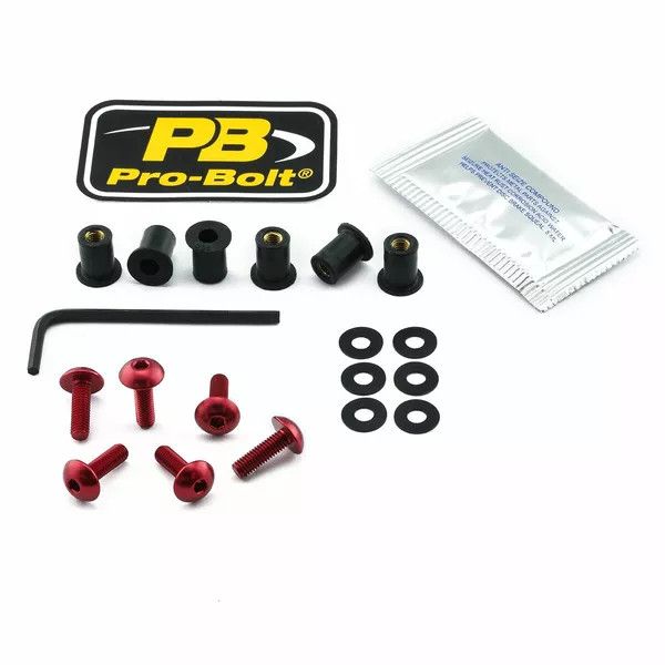 Pro bolt SK6R alumínium képernyő csavarkészlet Szélvédő és karosszéria rögzítő alkatrész 0