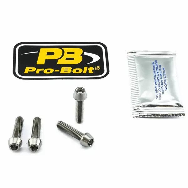 Pro bolt TIBCPERCH40 Titanium Brake & Kuplungkar szorítócsavar készlet Kormányra szerelhető kiegészítő 0