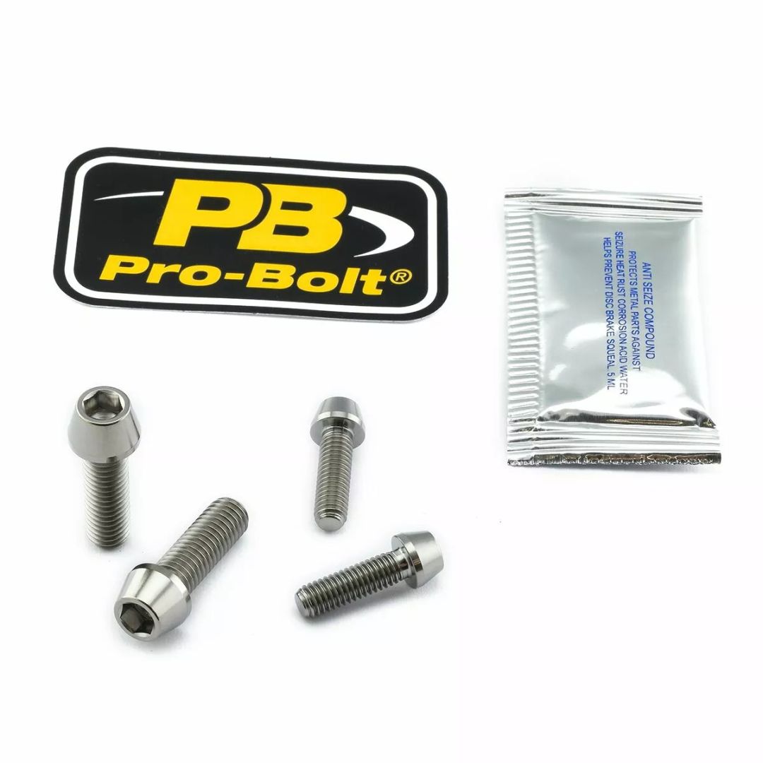 Pro bolt TICLIPBAR430 titán csíptetős / kormányrúd-rögzítő csavarkészlet Kormányra szerelhető kiegészítő 0