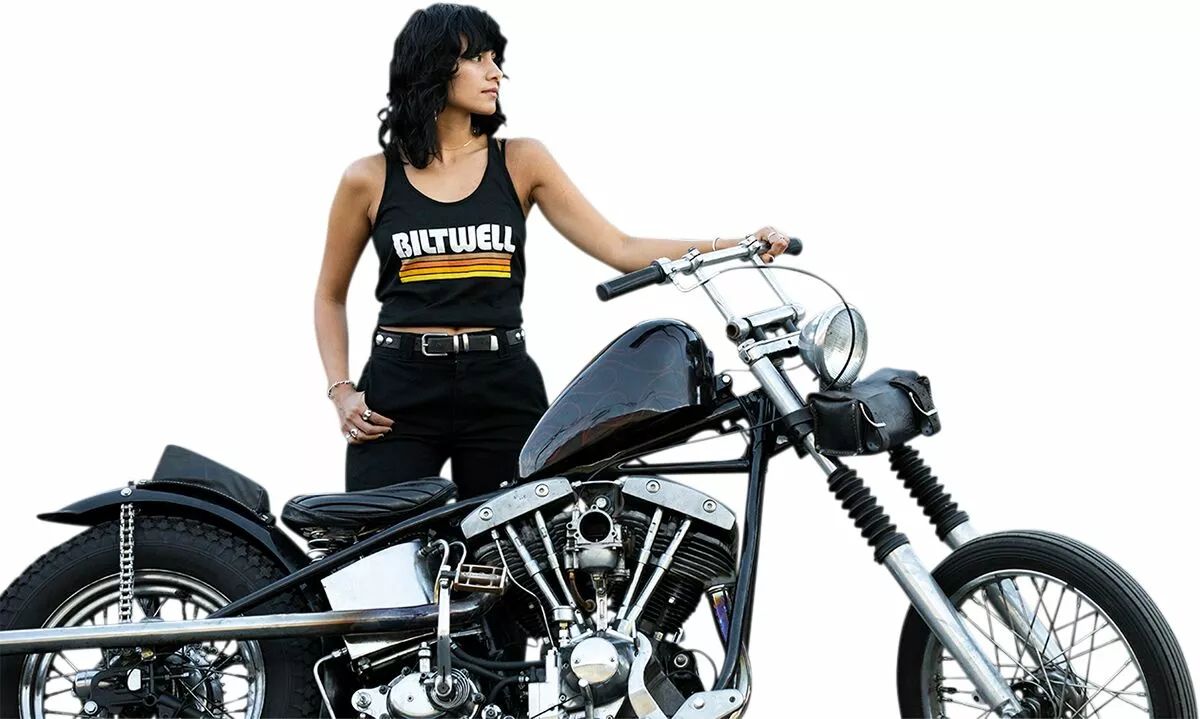 Biltwell 8142-045-005 nők szörfdartályának teteje Motoros póló, trikó 4