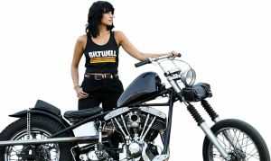 Biltwell 8142-045-005 nők szörfdartályának teteje Motoros póló, trikó 4