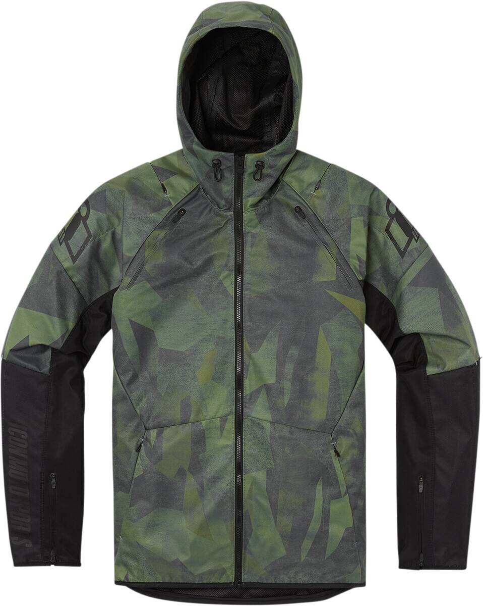 Icon Kabát AIRFRM BSCAR CE GN XL Motoros kabát 0